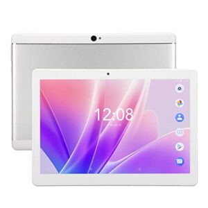 Pomya 10.1 Inch Tablet, HD Tablet, Dual SIM Dual Standby Tablet, 2GB RAM 32GB ROM IPS Screen Support GPS FM MIC Calendar Clock for Entertainment Work(1)