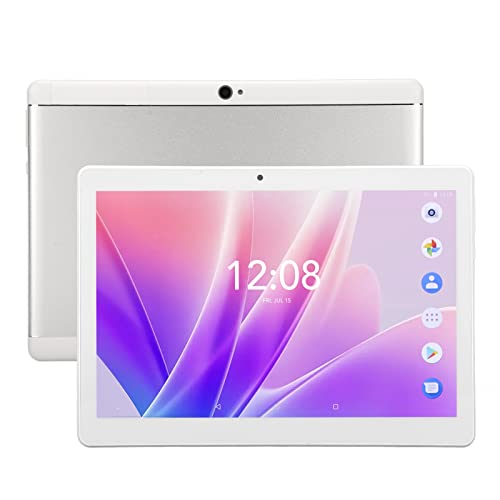 Pomya 10.1 Inch Tablet, HD Tablet, Dual SIM Dual Standby Tablet, 2GB RAM 32GB ROM IPS Screen Support GPS FM MIC Calendar Clock for Entertainment Work(1)