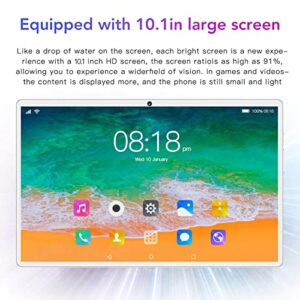 Focket 10.1 inch Android Tablet, Android 12 Tablet 6GB 128GB 1960 x 1080 HD IPS Touch Screen Bluetooth 5.0 2MP 5MP Dual Camera 5G Tablet with Three Card Slots, 8800mAh, WiFi Bluetooth GPS