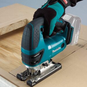 Makita BL1850BDC2 18V LXT Lithium-Ion Battery and Rapid Optimum Charger Starter Pack (5.0Ah) with XVJ03Z 18V LXT Lithium-Ion Cordless Jig Saw