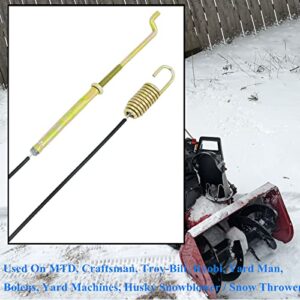 AILEETE 946-0897 Auger Clutch Cable for MTD Craftsman Cub Cadet Troy-Bilt Ryobi Yard Man Bolens Yard Machines Husky Snowblower Snow Thrower 746-0897 746-0897A 946-0897A