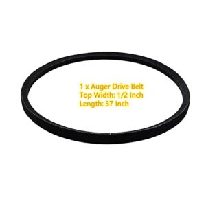 954-04195A Auger Drive Belt for MTD Troy Bilt Cub Cadet Snow Throwers Replaces 754-04195A, 754-04195, 954-04195 (1/2" x 37")