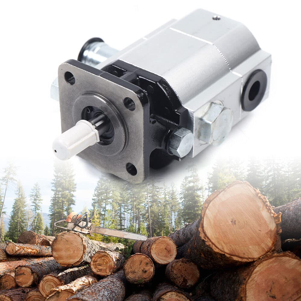 13 GPM Hydraulic Log Splitter Pump, Gear Pump 3000PSI 2 Stage 1/2" Shaft Parts, Log Splitter Pumps 1/8" Keyed Shaft for Small Engine Mounting Wood Splitter