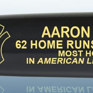 Aaron Judge AL Home Run Record Black Art Bat