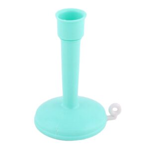 qtqgoitem rubber handle kitchen bathroom water saving faucet nozzle filter sprayer cyan white (model: 4b1 819 1a9 213 1a5)