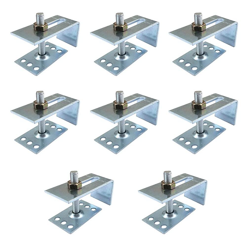 BOLWHAO Undermount Sink Clips Bathroom Sink Clips, Kitchen Sink Clips, Epoxy Sink Clips, Sink Clip, Heavy Duty Sink Clips Under Counter Ceramic Washbasin Clamps Bracket Supports Fasteners 8 Pack