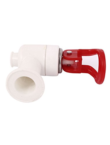 Qtqgoitem Home Push Type Plastic Water Tap Faucet 3/8BSP White Red (Model: b29 ec2 477 abb 44f)