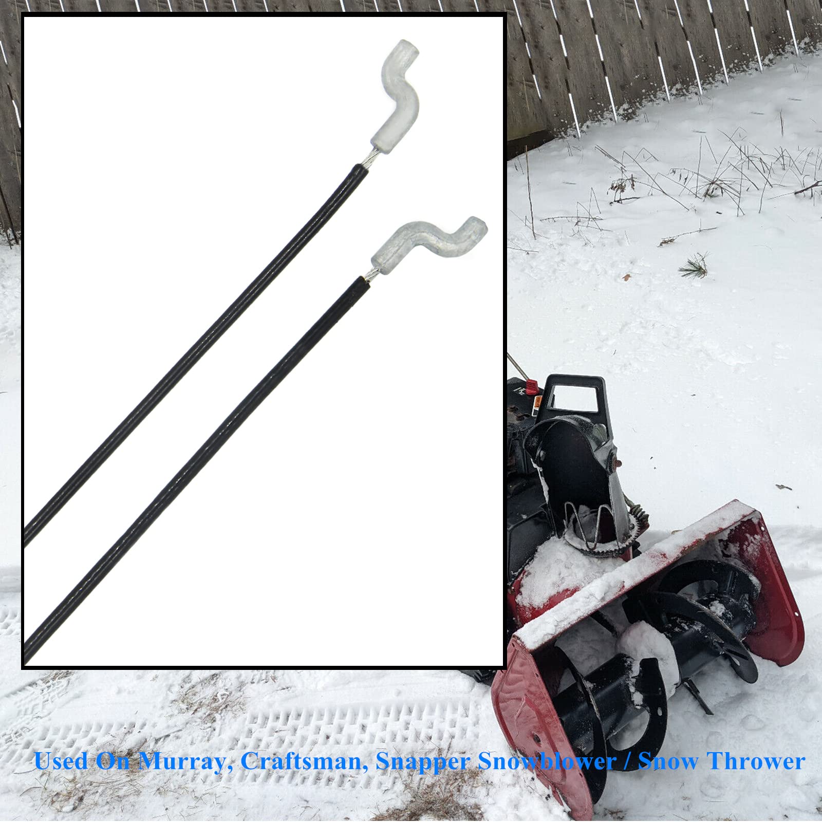 AILEETE 1501122MA Front Drive Lower Cable for Murray Craftsman Snowblower Snow Thrower 313449MA 1501122 MT1501122MA