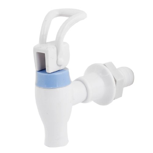 Qtqgoitem Plastic Household Office Push Type Water Tap White Blue (Model: 573 476 092 8ac c88)