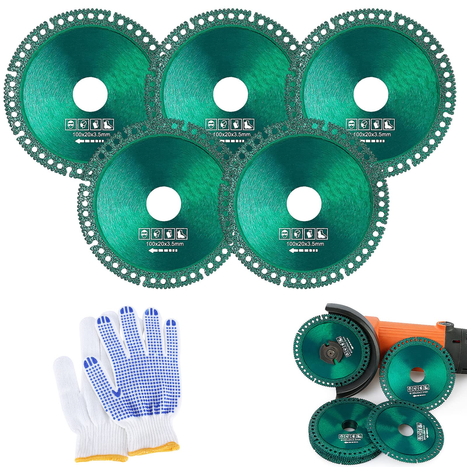 New Composite Multifunctional Cutting Saw Blade Angle Grinder Ultra-Thin (5Pack)