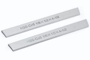 set of 2 hss 1/8 x 1/2 x 4-1/2 inch 5% cobalt cut-off blade