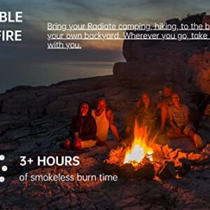 BSTFLEX 2 Pack of City Bonfires ($18.99 Each) | Portable Fire Pit | Compact and Lightweight | Emergency Heat Kit | 3-5 Hours of Burn Time | No Wood No Embers(with 1Pc Campfire Fireproof Mat