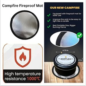 BSTFLEX 2 Pack of City Bonfires ($18.99 Each) | Portable Fire Pit | Compact and Lightweight | Emergency Heat Kit | 3-5 Hours of Burn Time | No Wood No Embers(with 1Pc Campfire Fireproof Mat