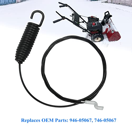 AILEETE 946-05067 Wheel Clutch Cable for MTD Craftsman Cub Cadet Troy-Bilt Yard Machines Husky Yard Man 2-Stage Snow Thrower Snowblower 746-05067 Drive Cable