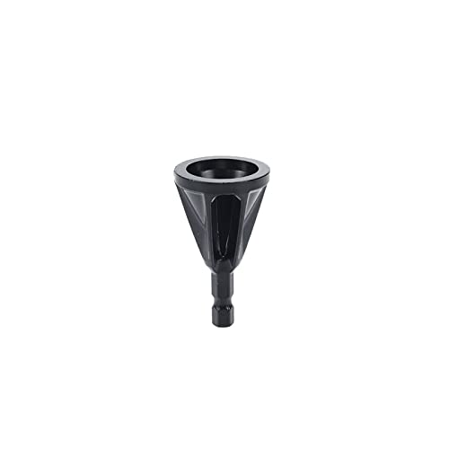 Dahszhi Deburring External Chamfering Tool Hex Shank Drill Bit Chamfer,Quickly Repair Remove Burr Tools,Black Hexagonal