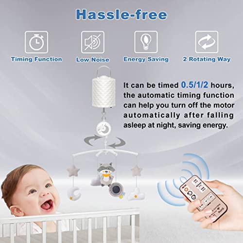 Disco Ball Motor with Remote, 2000mAh Battery Powered Rotating Wind Spinner Motor, Disco Ball Spinner Variable Speed & Timing, USB Rechargeable Hanging Display Motor for Baby Crib Mobile, Wind Chime