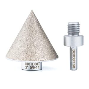 diamond beveling chamfer bit,diamond countersink drill bit for shaping enlarging trimming holes up to 2" (50mm) in porcelain ceramic tiles counter, fit for angle grinder of tile tool