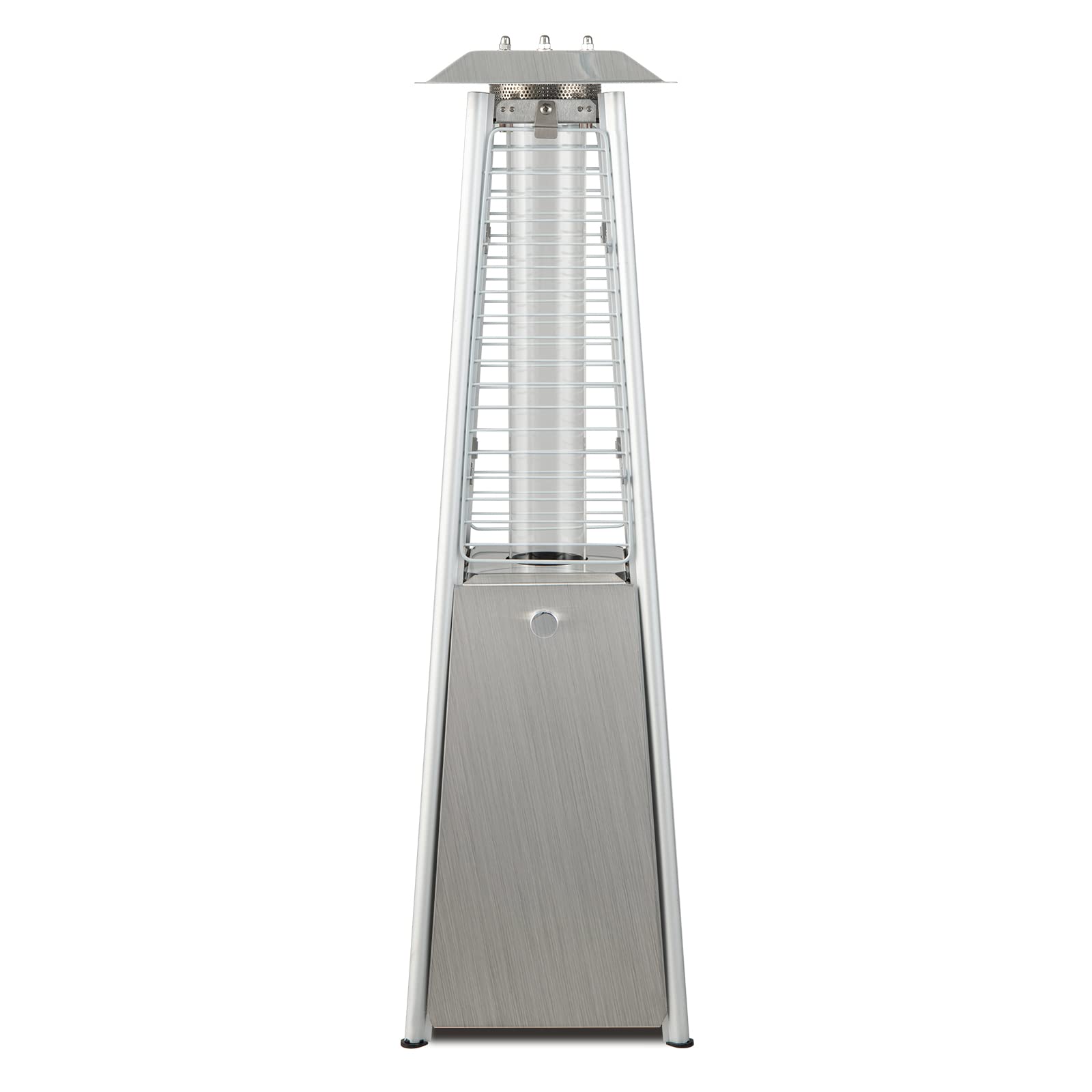 Giantex Pyramid Patio Heater, 9500 BTU Portable Tabletop Propane Heater with Glass Tube, Simple Ignition System & Dancing Flame, CSA Certification, 35" Outdoor Electric Heater for Outside, Backyard