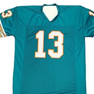 Dan Marino Miami Dolphins Signed Autograph Custom Jersey Teal JSA Certified