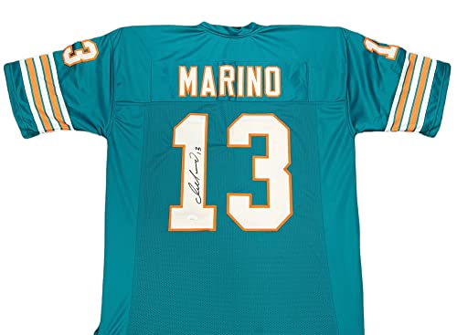 Dan Marino Miami Dolphins Signed Autograph Custom Jersey Teal JSA Certified