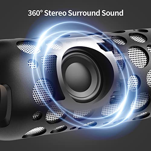 Kingstar Bluetooth Speakers, Portable Speakers Wireless Earphones Combo with Microphone and Charging Case 12 Hrs Long Battery Life 360 Surround Stereo Sound, Outdoor Speaker for Party Beach Travel