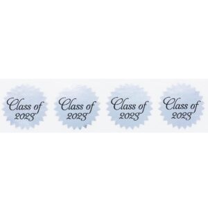 Class of 2023 Stickers Graduation Envelope Seals Metallic Silver 1 Inch 500 Adhesive Labels