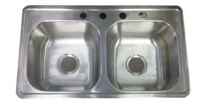 33" x 19" x 8" extra deep mobile home kitchen sink