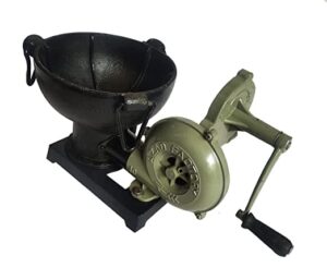 sugra art tsa blacksmith forge furnace with hand blower for knife making with vintage style pedal type handle - blacksmithing forging tools equipment - antique style coal forge furnace black (replica