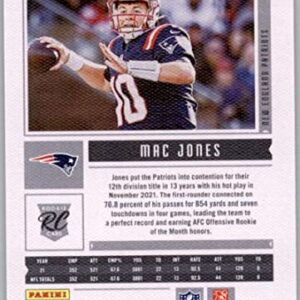 2021 Panini Chronicles Luminance Update Rookies #205 Mac Jones RC Rookie New England Patriots NFL Football Trading Card