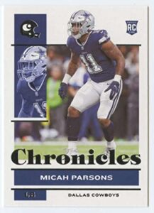 2021 panini chronicles #28 micah parsons rc rookie dallas cowboys nfl football trading card