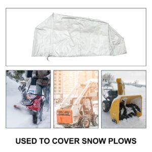 GANAZONO Snow Plow Cover Snow Blower Cover Snow Blower Protector Universal Snowblower Cover Universal Tool Eletric Lawn Mower Protective Cover for Blower Snow Removal Hood Oxford Cloth