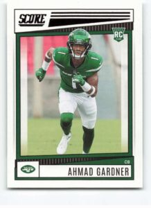 2022 score #325 ahmad"sauce" gardner nm-mt rc rookie new york jets football nfl