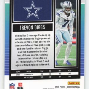 2022 Score #228 Trevon Diggs NM-MT Dallas Cowboys Football NFL