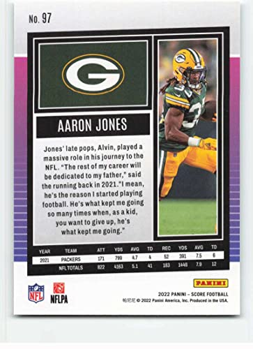 2022 Score #97 Aaron Jones NM-MT Green Bay Packers Football NFL