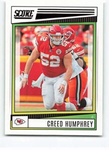 2022 score #114 creed humphrey nm-mt kansas city chiefs football nfl