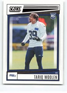 2022 score #390 tariq woolen nm-mt rc rookie seattle seahawks football nfl