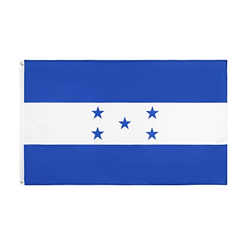 ANJOR Honduras Flag 3x5Fts - Honduran Flags With Brass Grommets 3 X 5 Ft