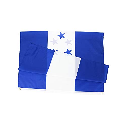 ANJOR Honduras Flag 3x5Fts - Honduran Flags With Brass Grommets 3 X 5 Ft