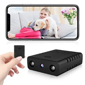 wcfhs mini spy camera wifi wireless hidden cameras, 0.4 * 1.3 * 1.5in, hd1080p night vision, nanny cams wireless with cell phone app and sound, suitable for outdoor, indoor, pet camera.