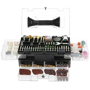 rotary tool accessories, 378 pcs power rotary tools accessories kit for multifunctional tools universal accessories easy for cutting, grinding, polishing, drilling and engraving with carrying case