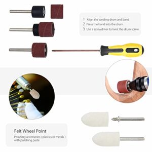 Rotary Tool Accessories, 378 PCS Power Rotary Tools Accessories Kit for Multifunctional Tools Universal Accessories Easy for Cutting, Grinding, Polishing, Drilling and Engraving with Carrying Case