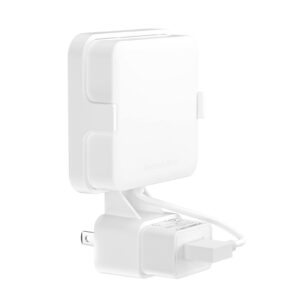 okemeeo outlet wall mount for switchbot hub mini, no-drill mount for switchbot hub mini with charger and power cord