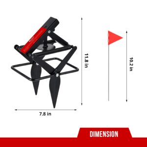 Mole Trap That Kill Best, ALLRoad Easy Setup Black Mole Trap for Lawns, Reusable and Non-Toxic Eliminator Scissor Trap - Galvanized Steel 2 Pack