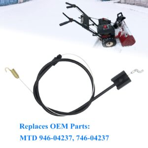 AILEETE 946-04237 Auger Clutch Cable for MTD Craftsman Troy-Bilt Yard Man Yard Machines Husky Snowblower 746-04237 Clutch Cable