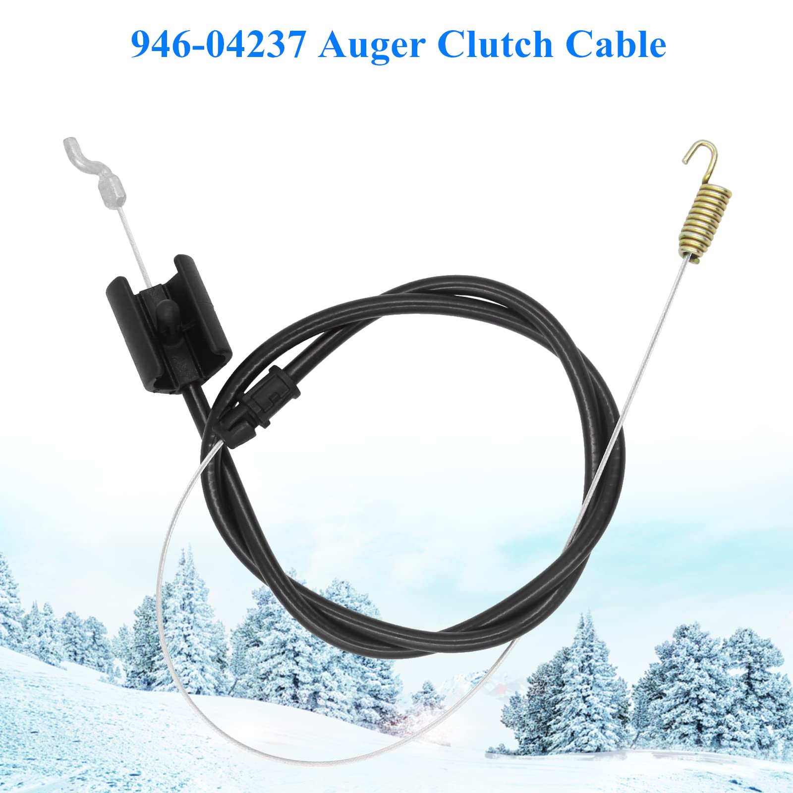 AILEETE 946-04237 Auger Clutch Cable for MTD Craftsman Troy-Bilt Yard Man Yard Machines Husky Snowblower 746-04237 Clutch Cable