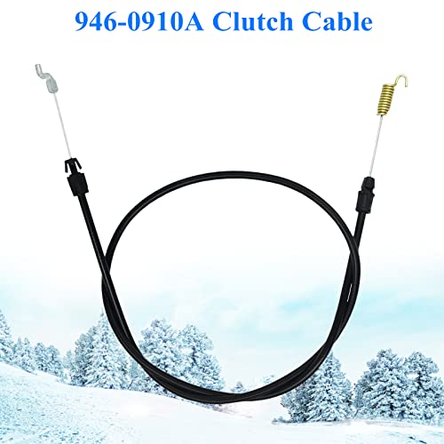 AILEETE 946-0910A Clutch Cable for MTD Craftsman Ryobi Yard Man Yard Machines Husky Snowblower Snow Thrower 746-0910 746-0910A