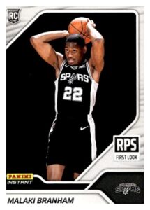 malaki branham rc 2022-23 panini instant rps 1st look rookie /1226#18 spurs nba