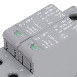 2P House Protective Device DC 600V 40KA 36mm DIN Rail Protector for Lightning Protection Safe Submission Device,CHLT 40PV