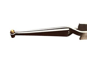 lock pinning cross locking tweezers - stainless steel, for locksmith pinning & rekeying kit, locksmith tools, metal tweezers for lock pinning on a pinning mat for locksmith