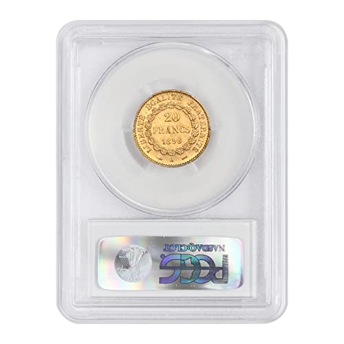 1896 FR A French Gold Angel MS-63+ by Mint State Gold 20 FR MS63+ PCGS